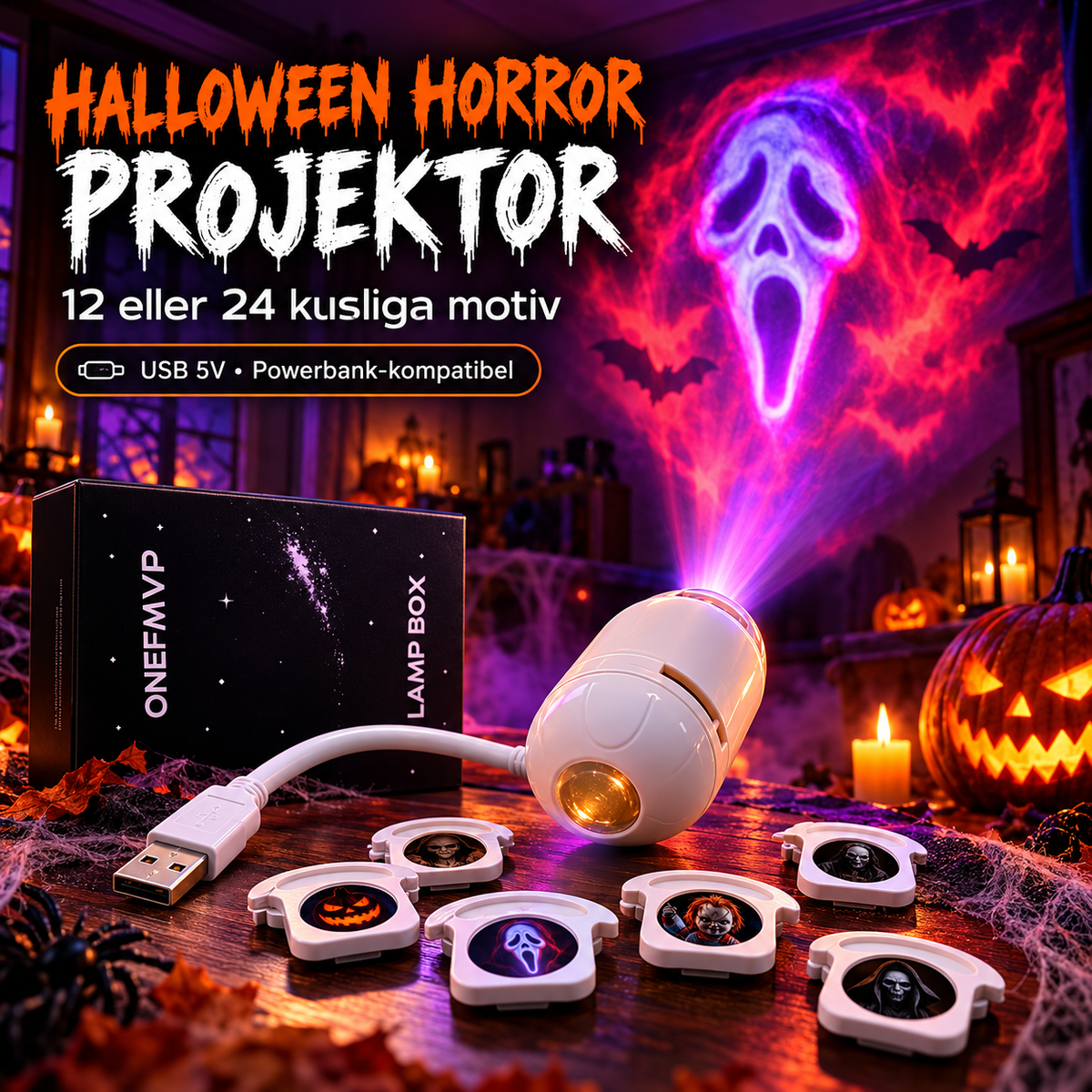 Halloween Horror-projektor