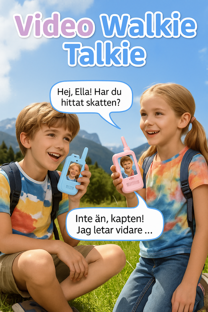 Video Walkie Talkies – med kamera & röstfilter (2-pack)