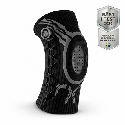 KneeFlex Pro™ – justerbart knästöd med precisionsratt