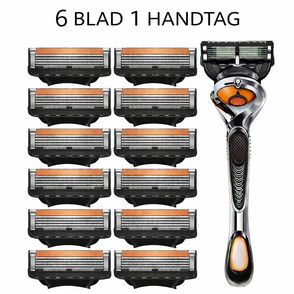 6-Blads Rakhyvlar i 24 / 48-pack