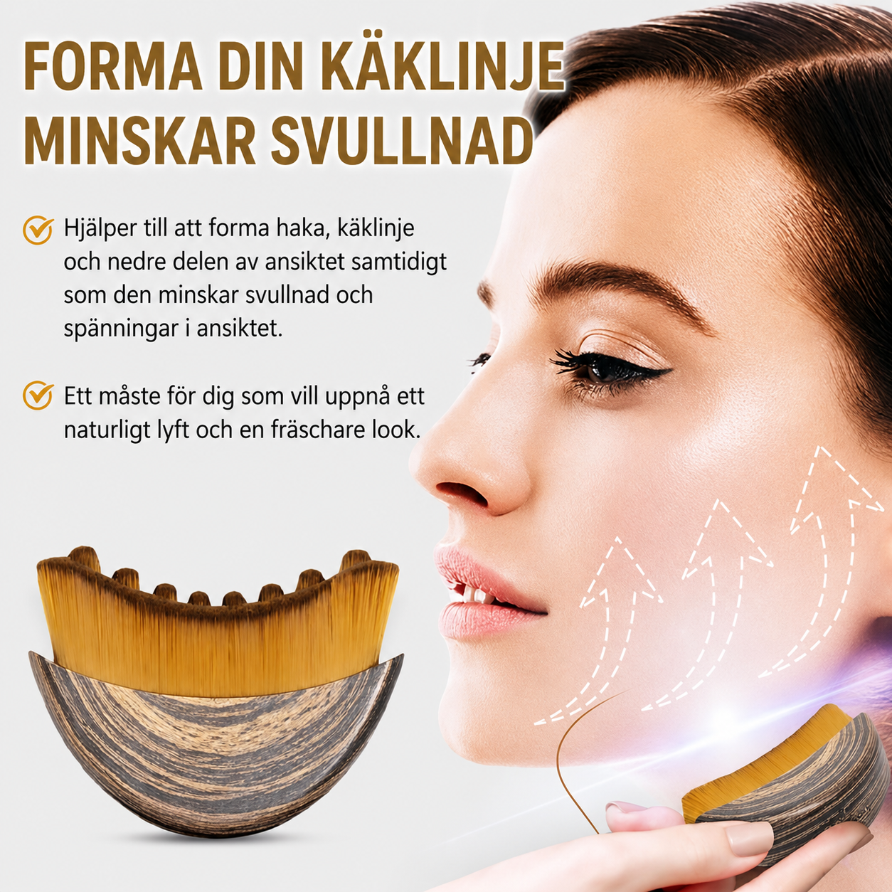 Ansigtsbørste til Lymfemassage