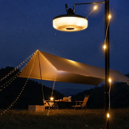 Campinglykta med Ljusslin