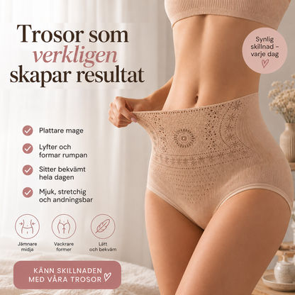 Formande trosor med hög midja