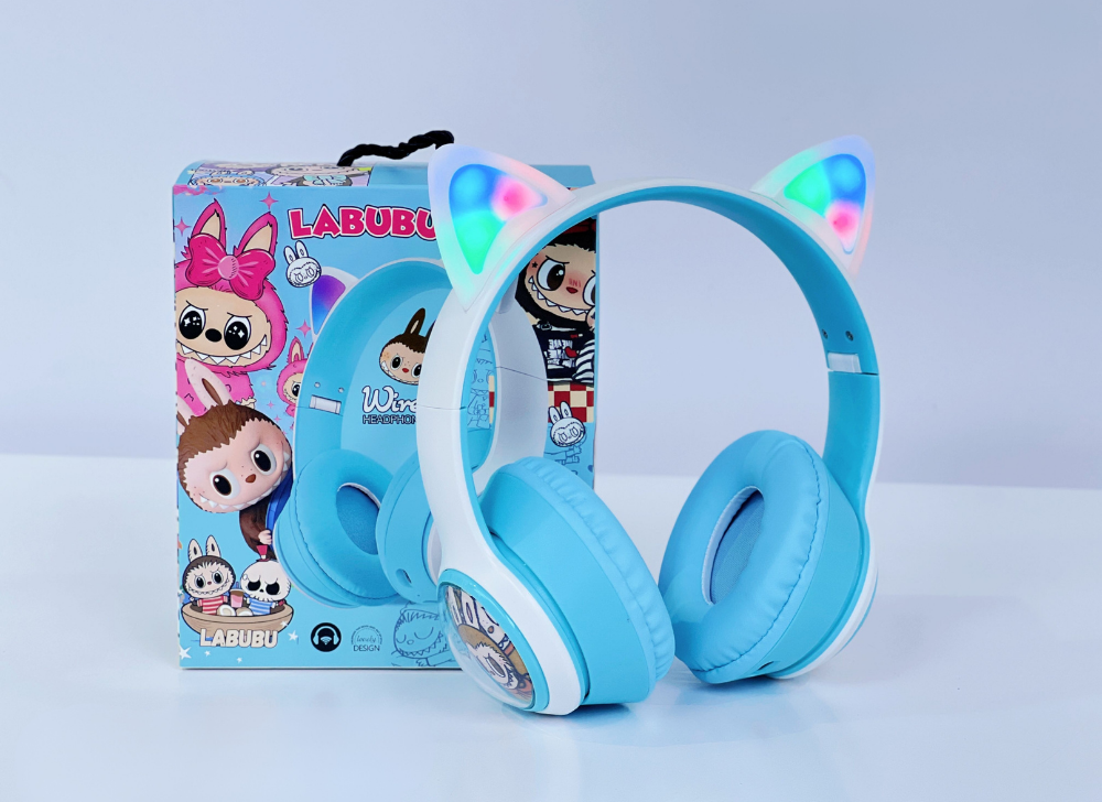 Trådlösa Hörlurar för barn - Labubu, Stitch eller Spiderman