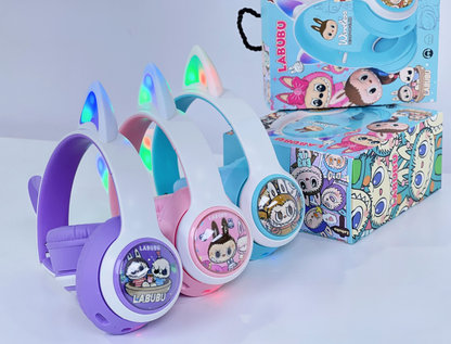 Trådlösa Hörlurar för barn - Labubu, Stitch eller Spiderman