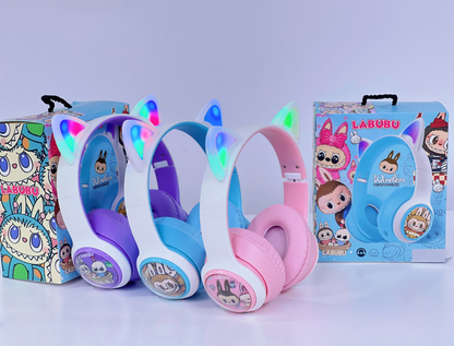 Trådlösa Hörlurar för barn - Labubu, Stitch eller Spiderman