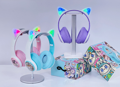 Trådlösa Hörlurar för barn - Labubu, Stitch eller Spiderman
