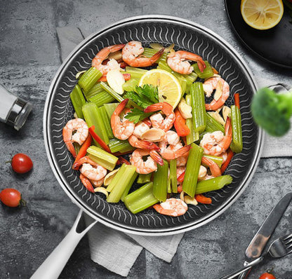 Premium Hybridpannan – stekpanna rostfritt & non-stick i ett