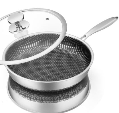 Premium Hybridpannan – stekpanna rostfritt & non-stick i ett