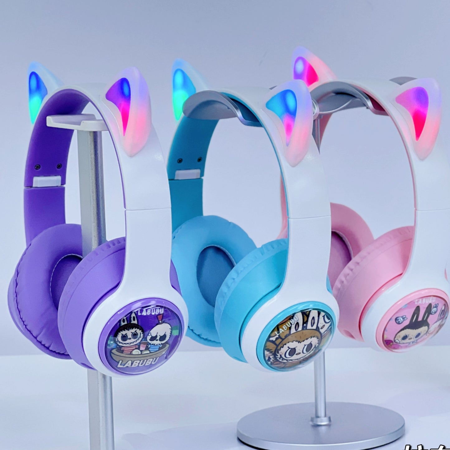 Trådlösa Hörlurar för barn - Labubu, Stitch eller Spiderman