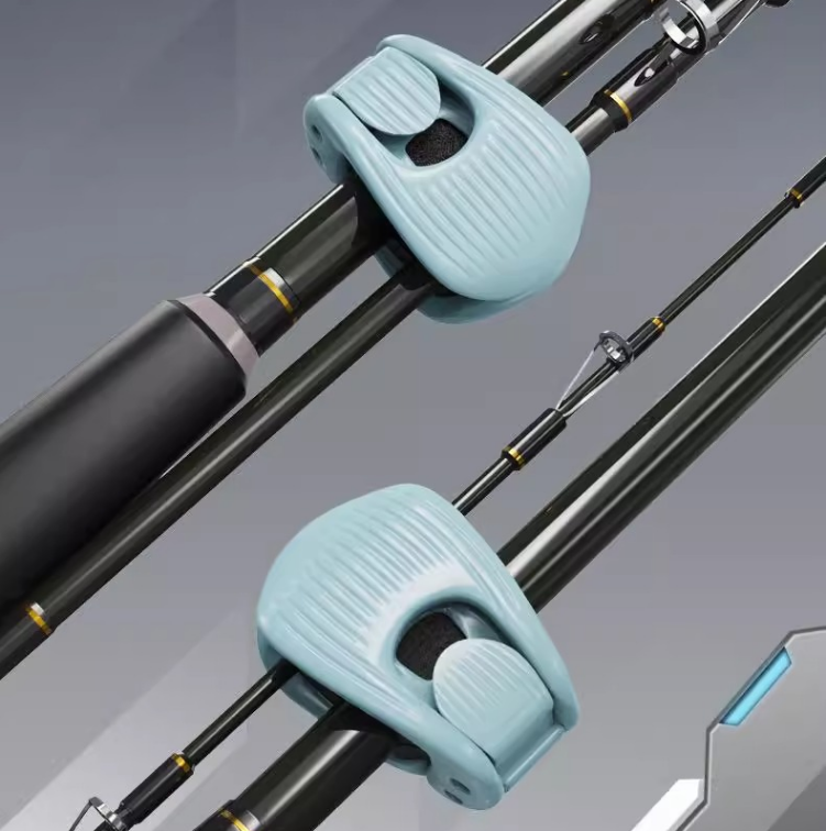 LureGuard – smart fiskeset med 5 delar; ink 2 spöhållare och 3 skyddsfodral för fiskedrag