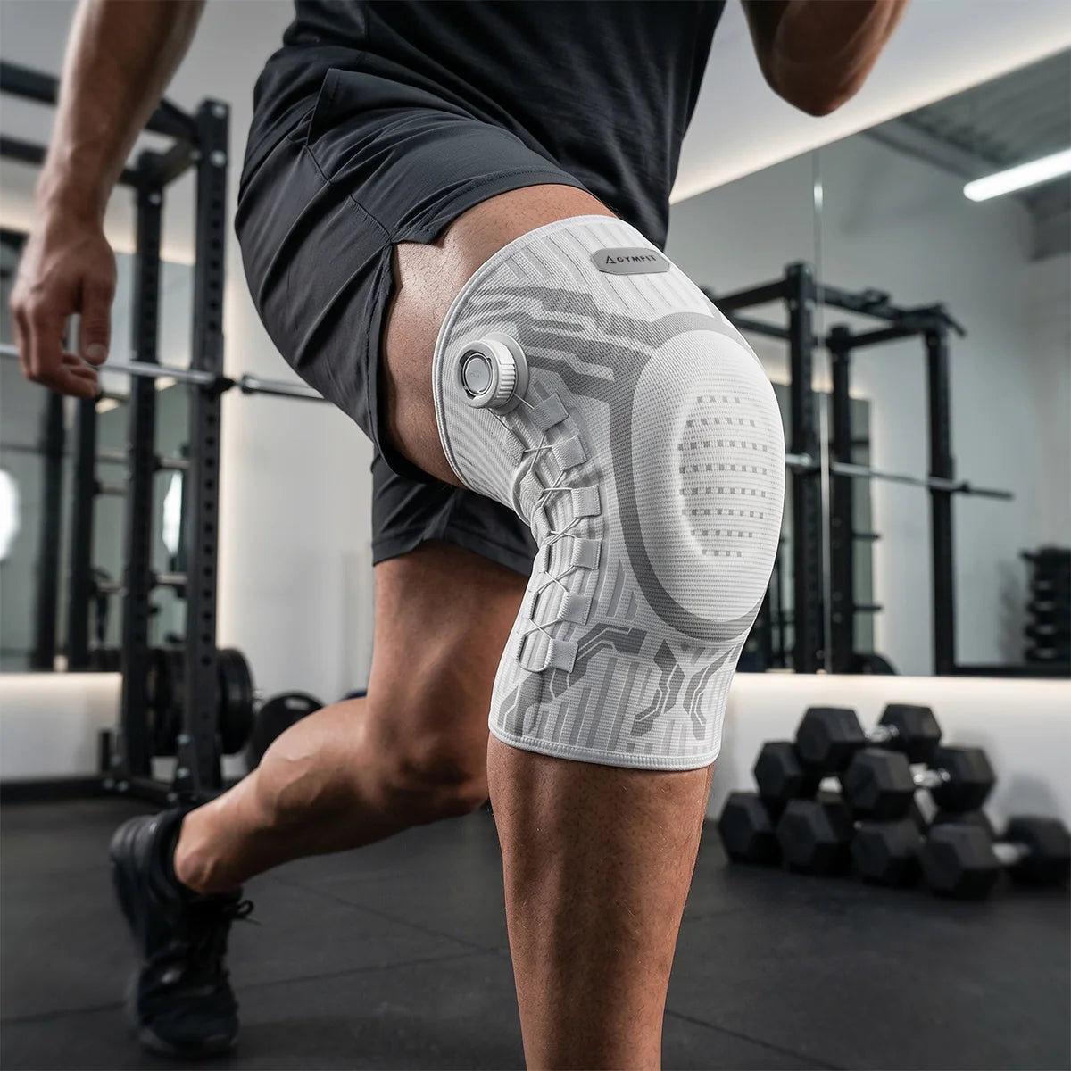 KneeFlex Pro™ – justerbart knästöd med precisionsratt