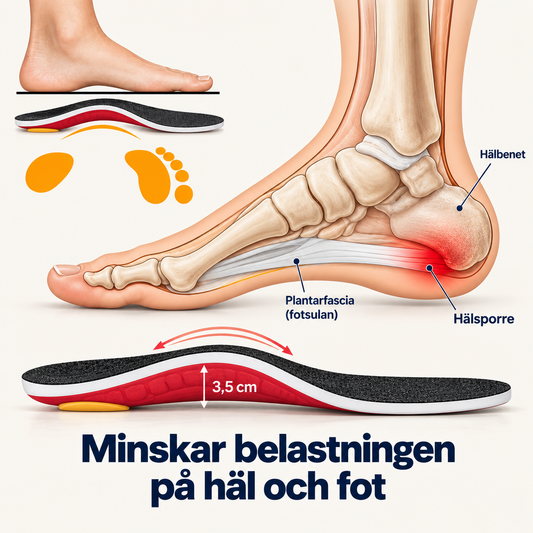 Stödjande skoinlägg för vardagen