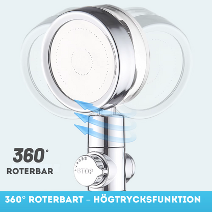 Turbo Duschmunstycke – Komplett Set med 3 Filter