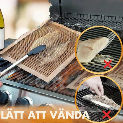 Anti-stick og gjenbrukbare grillposer i netting