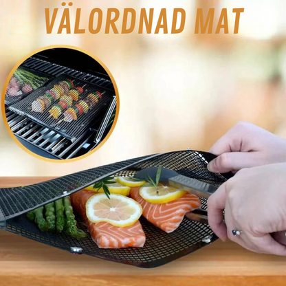 Anti-stick og gjenbrukbare grillposer i netting