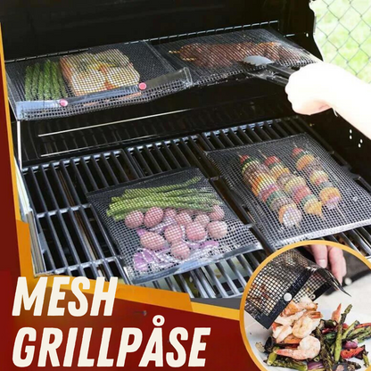 Anti-stick og genanvendelige mesh grillposer