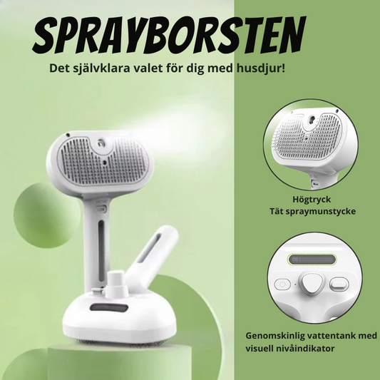 Multifunktionell ångborste – för katter och hundar