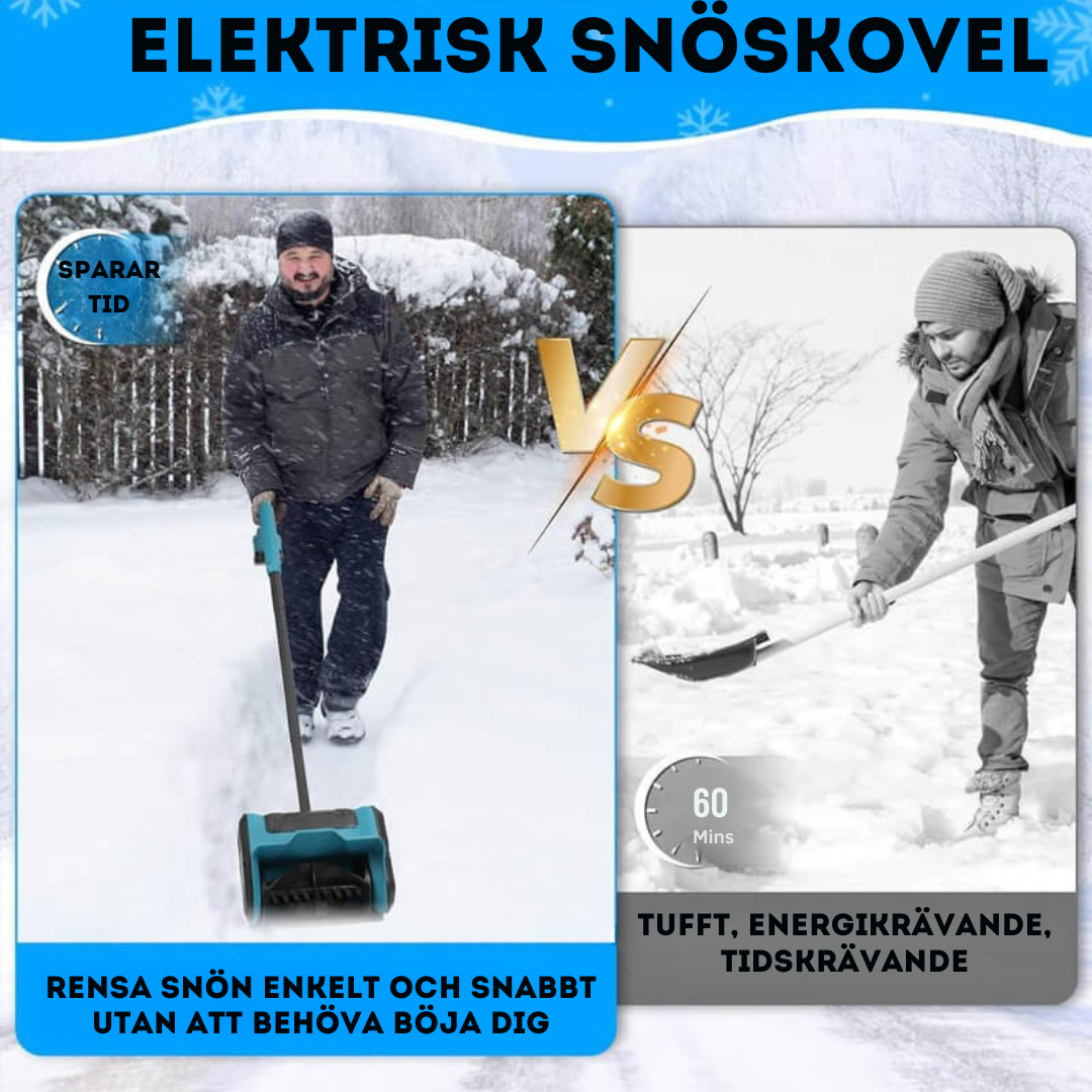 Sladdlös Elektrisk Snöskovel