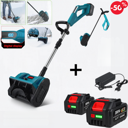 Cordless electric snow shovel