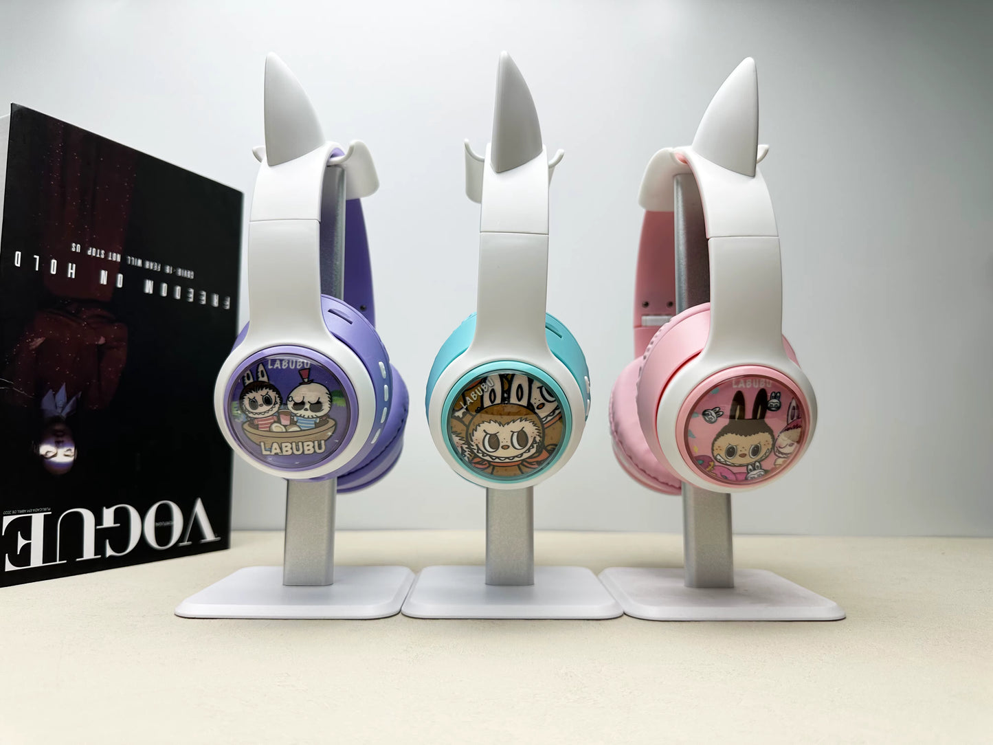 Trådlösa Hörlurar för barn - Labubu, Stitch eller Spiderman