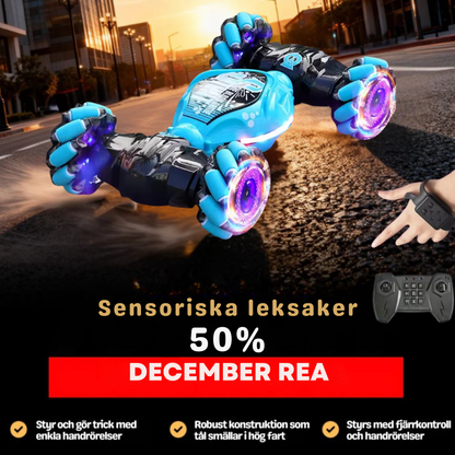 StormRacer DualControl – Stuntbil styrd med handen + fjärrkontroll
