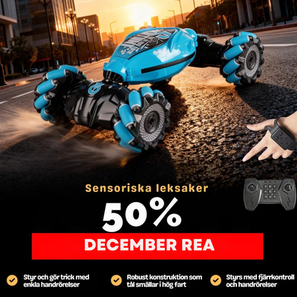 StormRacer DualControl – Stuntbil styrd med handen + fjärrkontroll