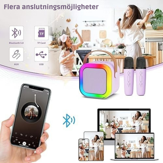 Trådlös Karaoke Mikrofon & Högtalare – För Barn och Vuxna