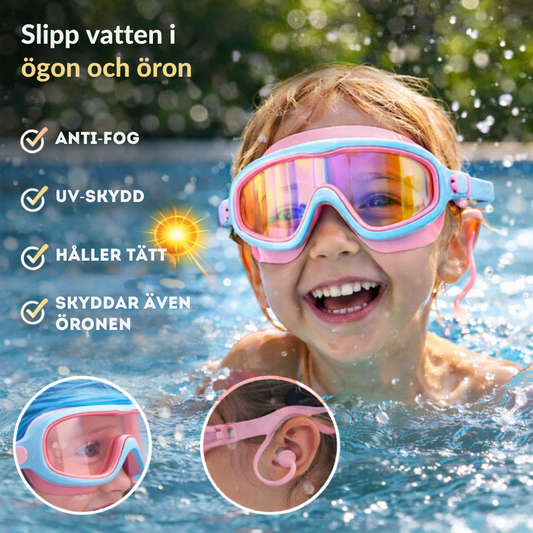 AquaGuard™ – simglasögon för barn med öronskydd (2–14 år)