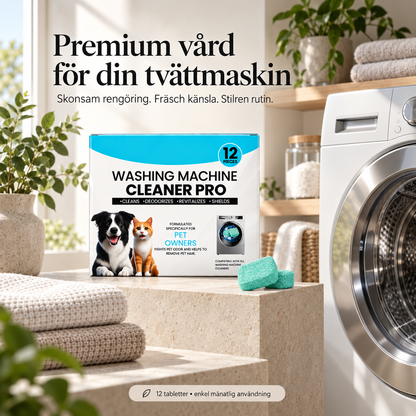 Rengöringstabletter för tvättmaskin – mot smuts, lukt, kalk och djurhår