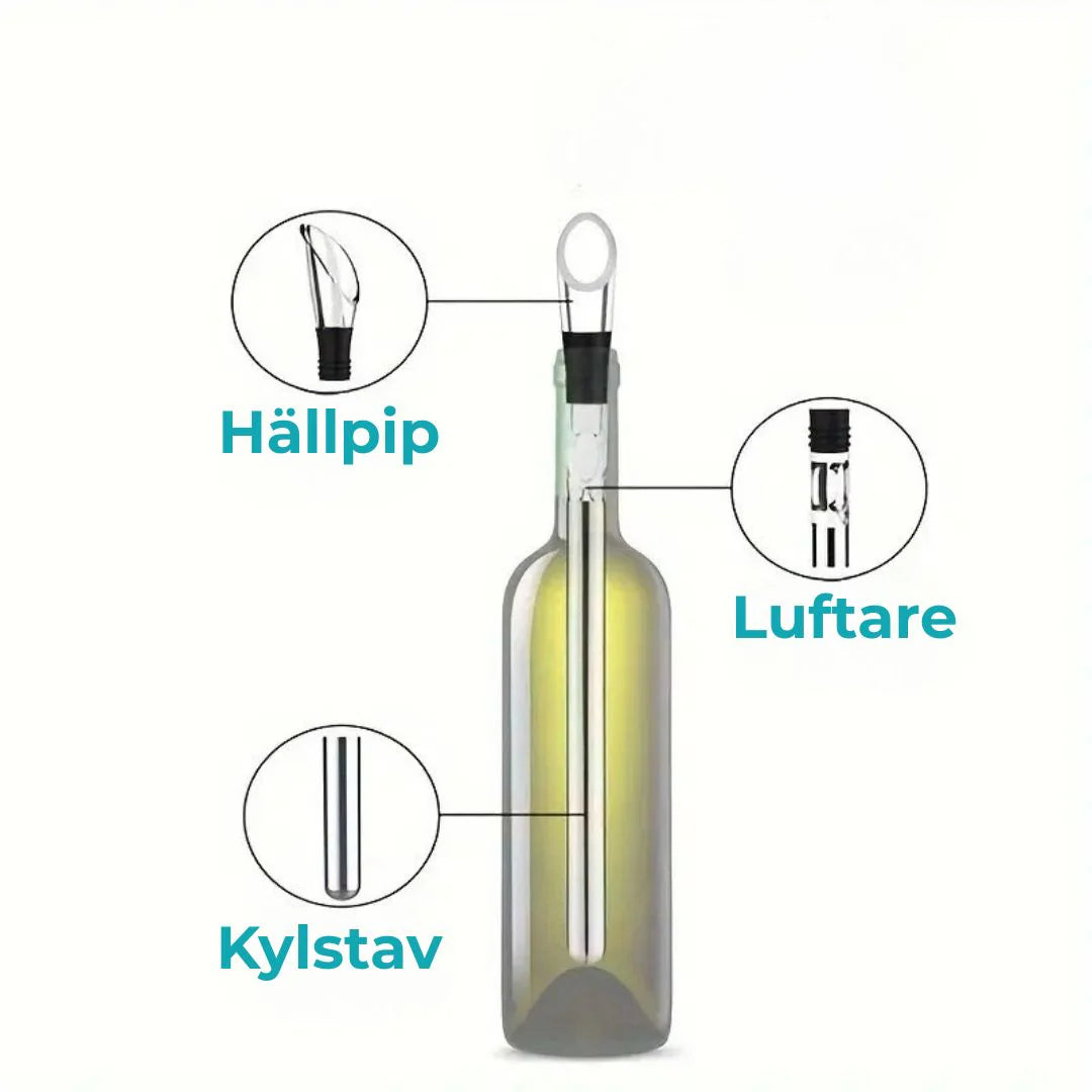 Premium Vinkylare – Alltid perfekt kyld dryck, utan is och spill