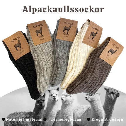 Alpackaullstrumpor – naturlig värme för kalla fötter