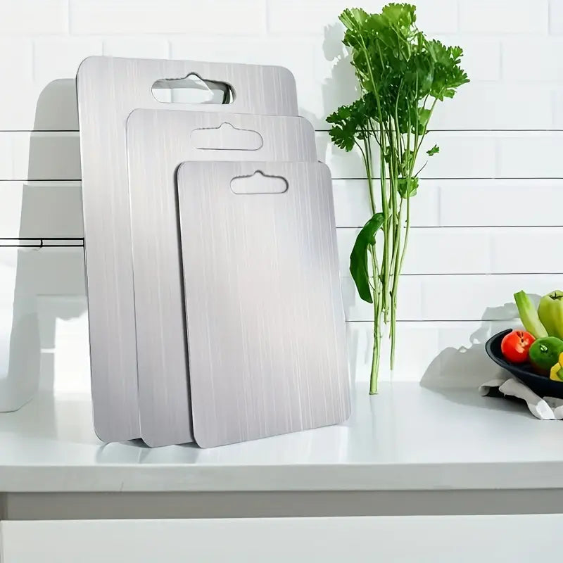 skarbrada stal, titan, grå, tre storlekar, allergifri, 