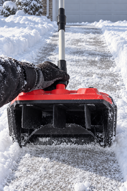 Snöskovel med förlängt skaft