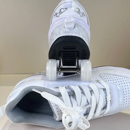 Sneakers med hjul – GlideStep 2-i-1 rullesko