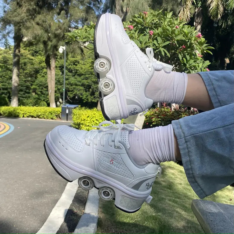Sneakers med hjul – GlideStep 2-i-1 rullesko